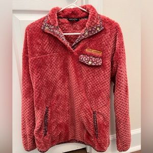Simply Southern Sherpa 1/4 Zip Pullover Size Medium